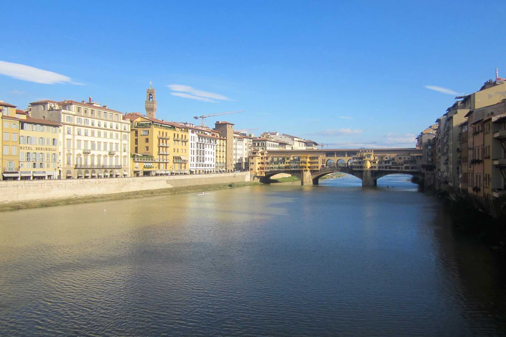 Florence, l'Arno, le Ponte Vecchio. ©M. Calvo.