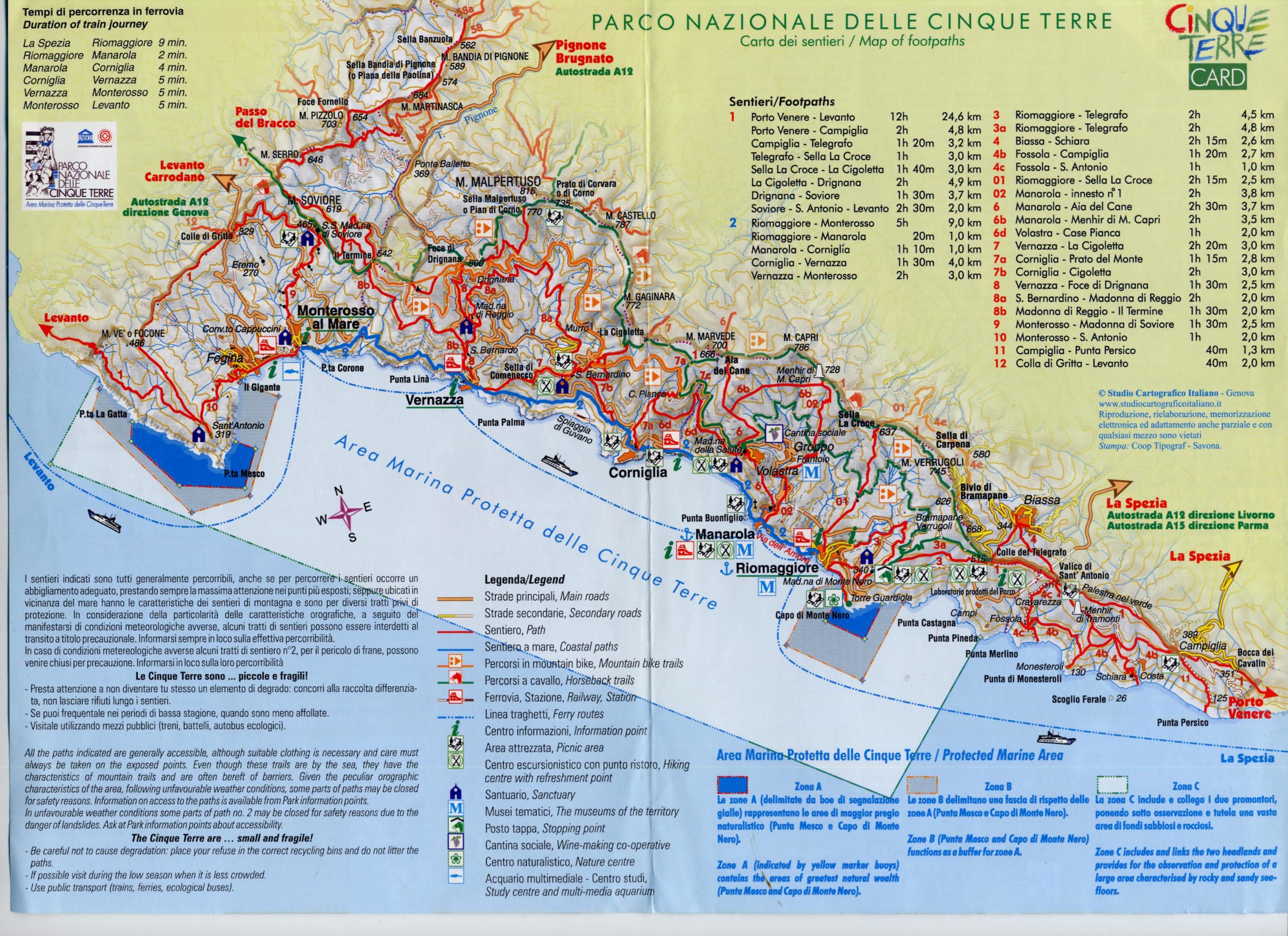 mapa_cinque_terre_card - Guide de voyages en Toscane